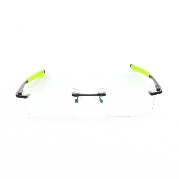 Armação de Óculos Flutuante Sem Aro Wingfold Preto e Verde